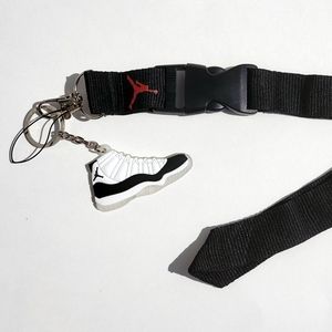 Jordan 11 Concord Shoe Keychain w/ Lanyard
